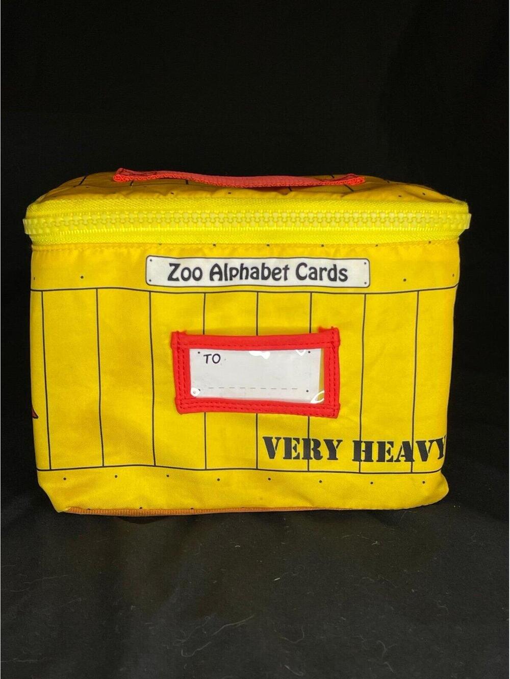 Urban Kiddy Zoo Alphabet Cards Soft Fabric Learning Set w/ Zipper Case